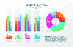 商务,工厂,信息图表,数字,图表,金融,.